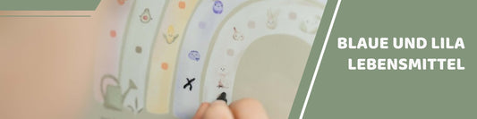 Mealomat Blogbanner: Blaue und lila Lebensmittel für Kinder