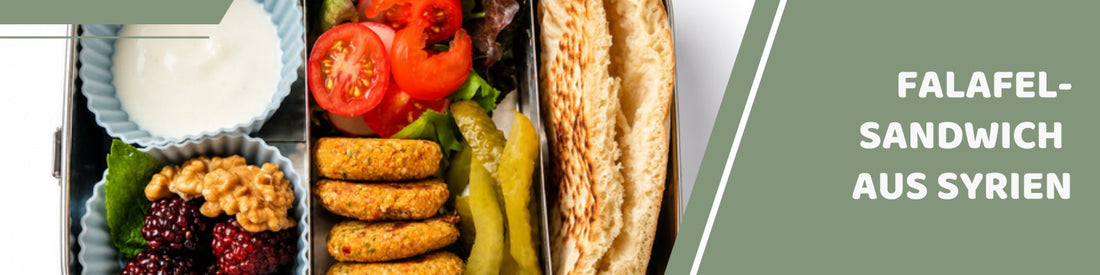 Mealomat Blogbanner: Falafel-Sandwich aus Syrien für die Brotdose