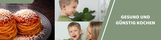 Mealomat Blogbanner: Gesund und guenstig kochen fuer Familien