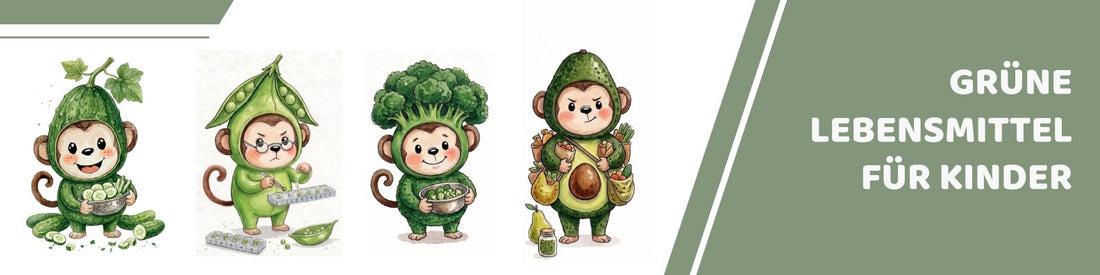 Mealomat Blogbanner: Grüne Lebensmittel für Kinder