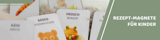 Mealomat Blogbanner: Rezept-Magnete für Kinder