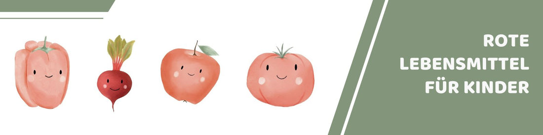 Mealomat Blogbanner: Rote Lebensmittel für Kinder