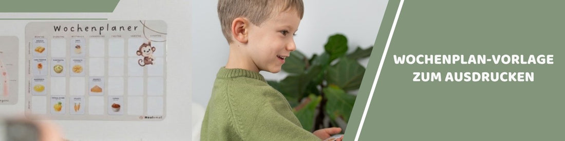 Mealomat Blogbanner: Wochenplan-Vorlage zum Ausdrucken