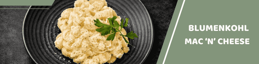 Mealomat Blogbanner: Blumenkohl Mac 'n' Cheese
