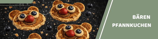 Bären Pfannkuchen: Gesundes Frühstück für Kinder in 13 Minuten