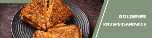 Mealomat Blogbanner: Goldenes Knuspersandwich
