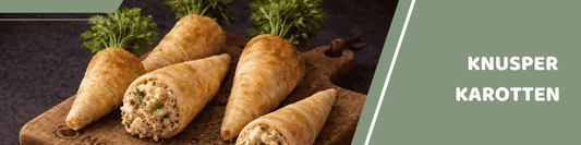 Knusper Karotten: Lustiger 4 Farben Snack für Kinder