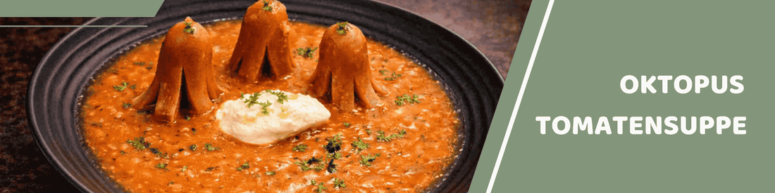 Mealomat Blogbanner: Oktopus Tomatensuppe