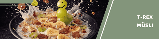T-Rex Müsli: Das 5 Min. Turbo Kinderrezept für Dino Fans
