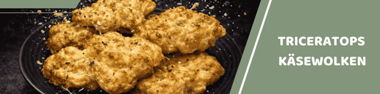 Triceratops Käsewolken: Das gesunde Dino-Essen aus dem Ofen