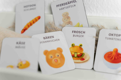 Mealomat Tier-Rezeptkarten am Wochenplaner – für mehr Mitbestimmung und Spaß am Familientisch.